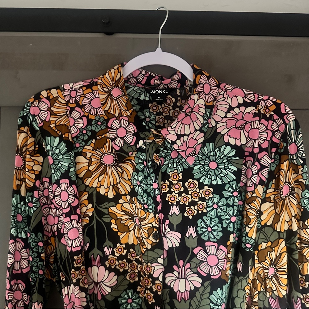Monki 70’s floral dress